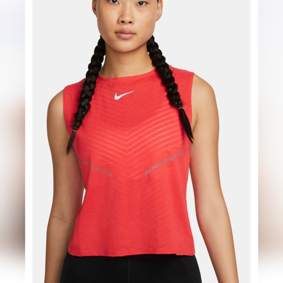 Nike Tops - Nike Dri-Fit ADV Run Division Women's Engineered Running Tank - coral red